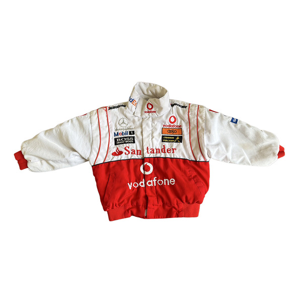 Mercedes-benz vintage Lewis Hamilton Vodafone McLaren Mercedes F1 racing jacket - Picture 6 of 9